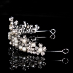 Wedding Bridal Princess Austrian Crystal Hair Accessory Tiara Crown Veil